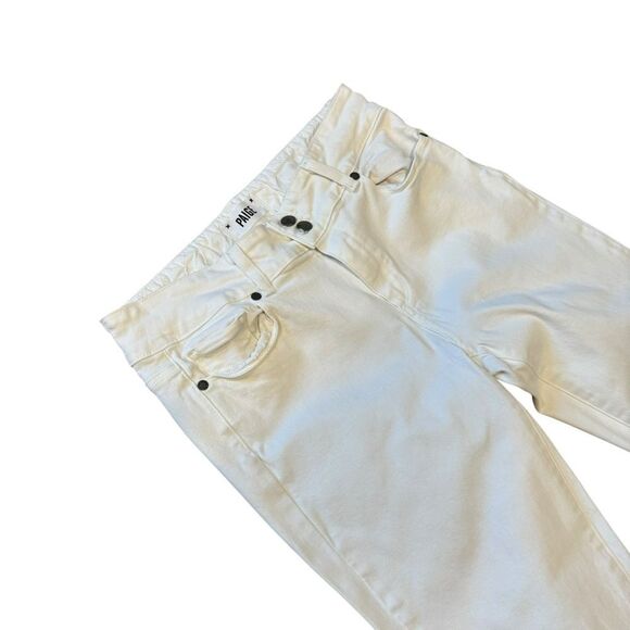 PAIGE Hidden Hills Straight Leg High Rise Jean Optic White - Picture 7 of 11